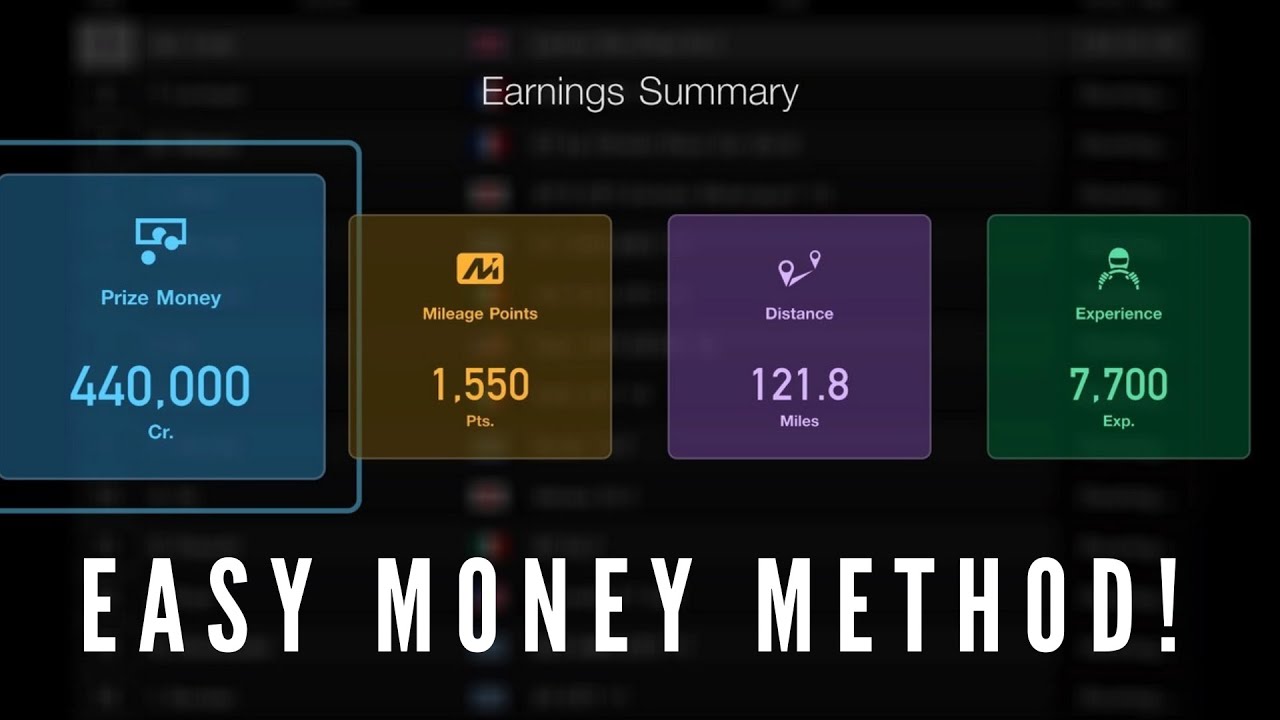 5 Tips to Earn Money Fast! - GT Sport