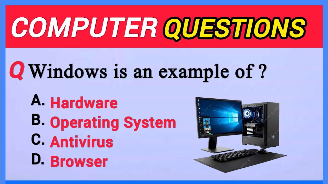 50 Computer MCQs | Most Important Computer Quiz Questions | Computer Knowledge Test