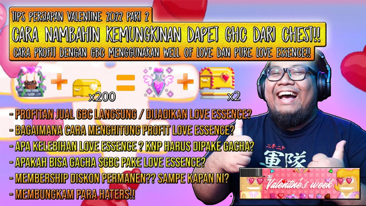 GHC TAMBAH STONKS | PROFIT DARI LOVE WELL & LOVE ESSENCE | VALENTINE 2022 PART 2 GROWTOPIA INDONESIA
