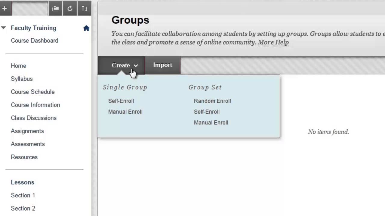 Creating Groups in Blackboard Learn - Part 1