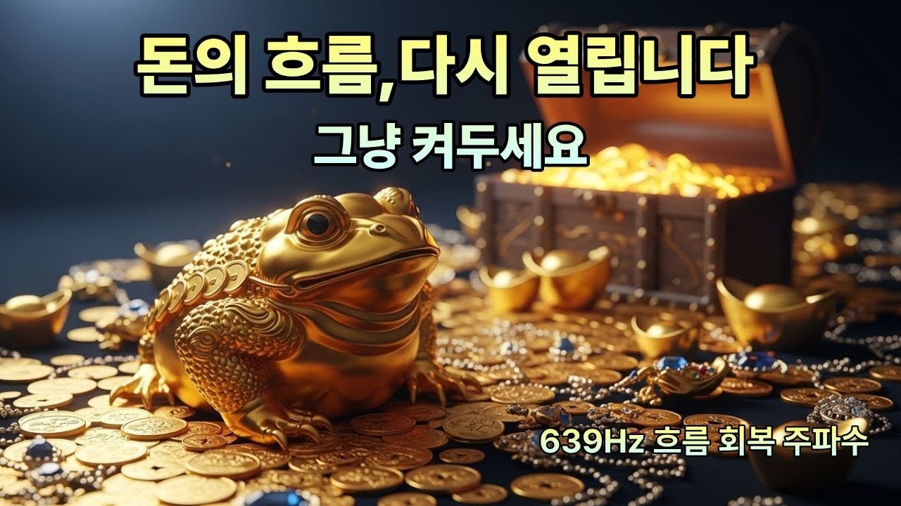 돈의 흐름이 막혔을 때, 켜두세요 💰✨│ 막힌 흐름이 풀리는 639Hz 회복 주파수