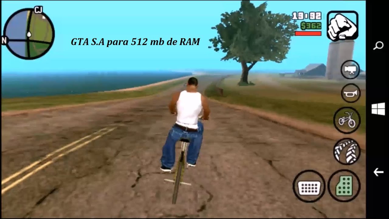 GTA San Andreas Otimizado pra 512 de RAM / Windows Phone / lumia 630 / Gameplay