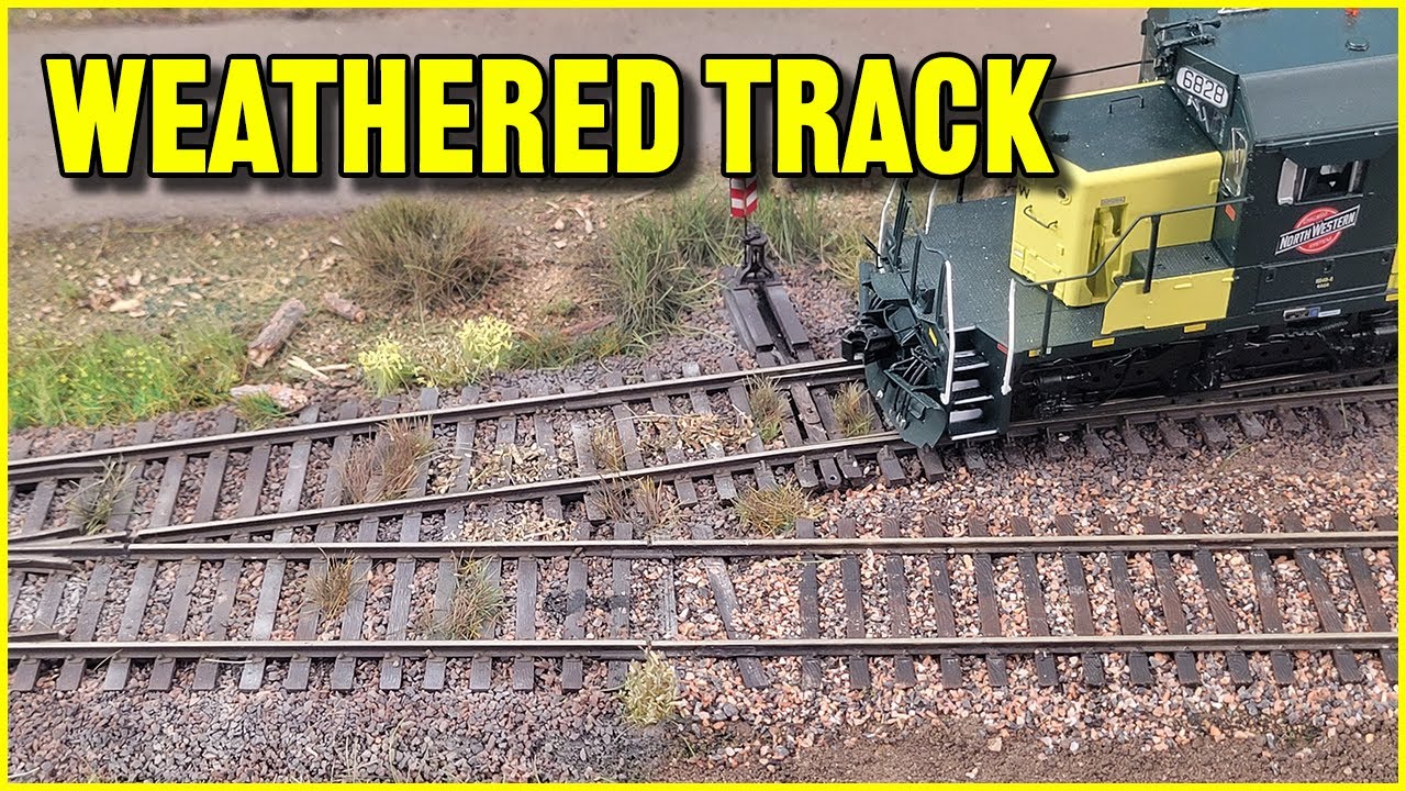 5 Simple methods to weather model railroad track