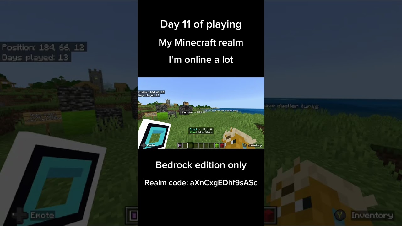 My Minecraft realm #realms #realm #minecraft #bedrockedition #minecraftbedrockedition