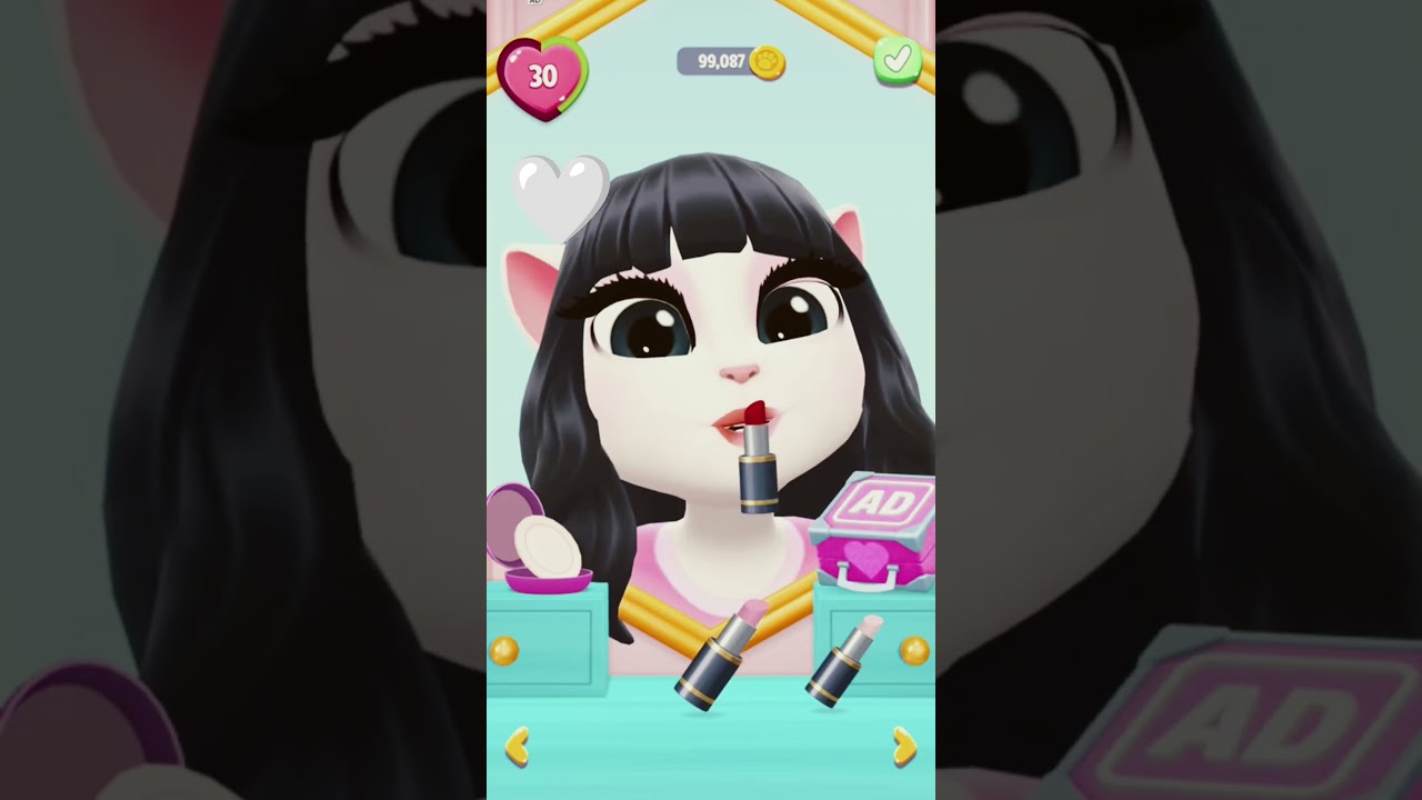 Angela to lisa ❤ my talking angela 2 #youtube #game #shorts