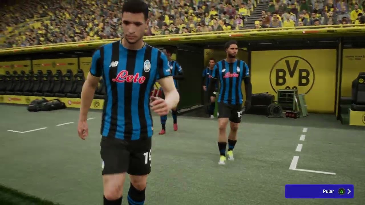 Efootball - Borussia Dortmund vs Atalanta - Gameplay 