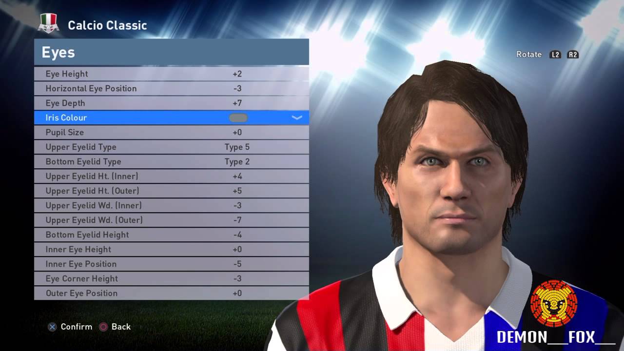 PES 2016 Paolo Maldini (face + physique)