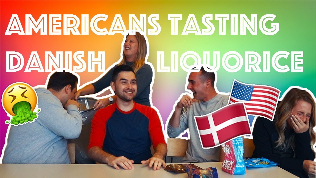Americans tasting Danish liquorice