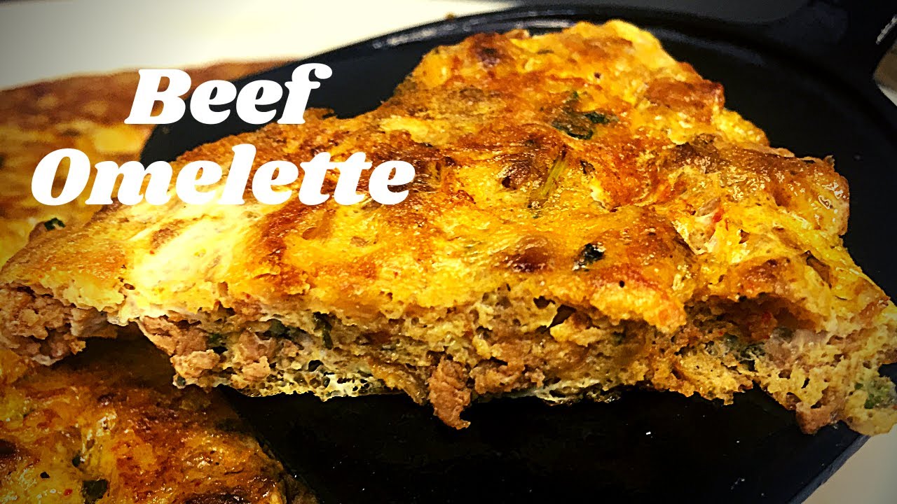 Beef Omelette | Beef Cake | Omelet | Low Carb Recipe | KETO | Paleo | Diet Breakfast Recipe SHASS  4