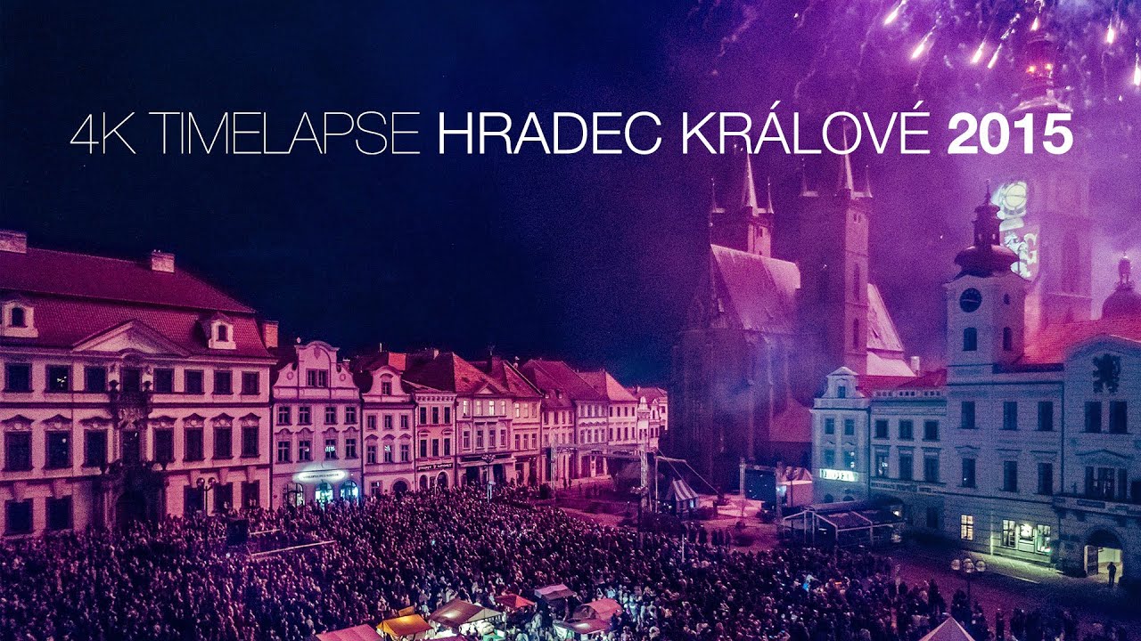 4K timelapse Hradec Kr&aacute;lov&eacute; 2015