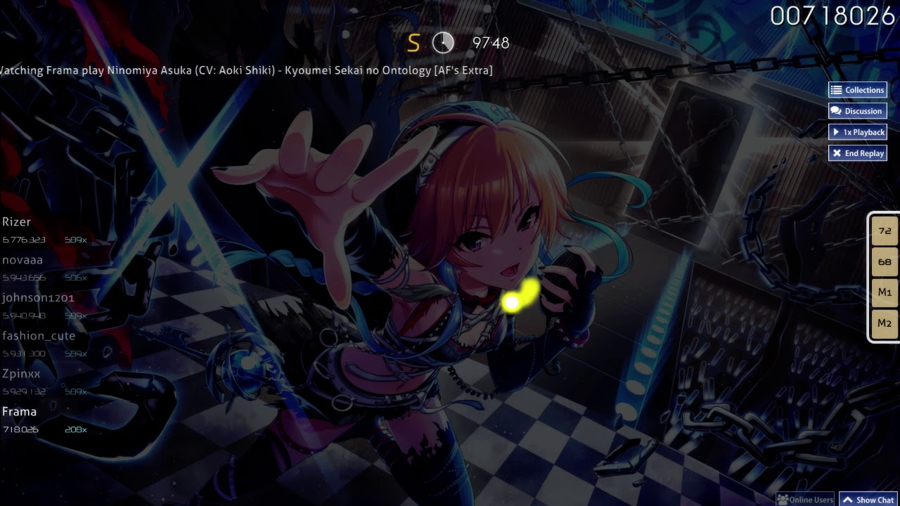 osu! | Ninomiya Asuka (CV: Aoki Shiki) - Kyoumei Sekai no Ontology [AF's Extra] FC 97.61%