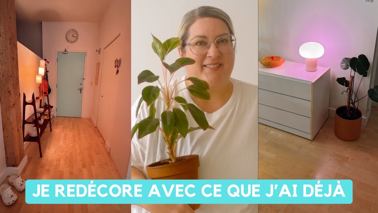ROOM TOUR DE MA CHAMBRE + REDÉCORER LE CONDO AVEC LES CHOSES QUE J’AI - CLEAN WITH ME