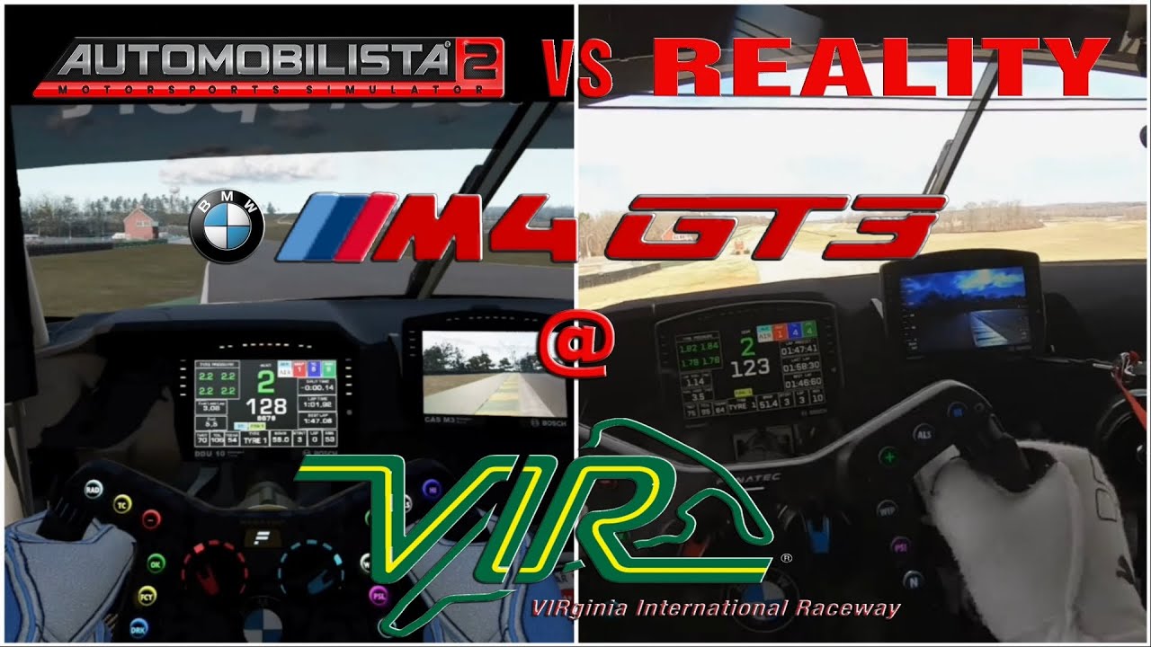 Automobilista 2 vs Reality | BMW M4 GT3 @ Virginia International Raceway