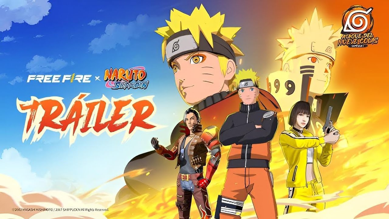 Trailer de la llegada del evento de garena free fire con Naruto Shippuden,jiraiya, Kakashi.tienda.