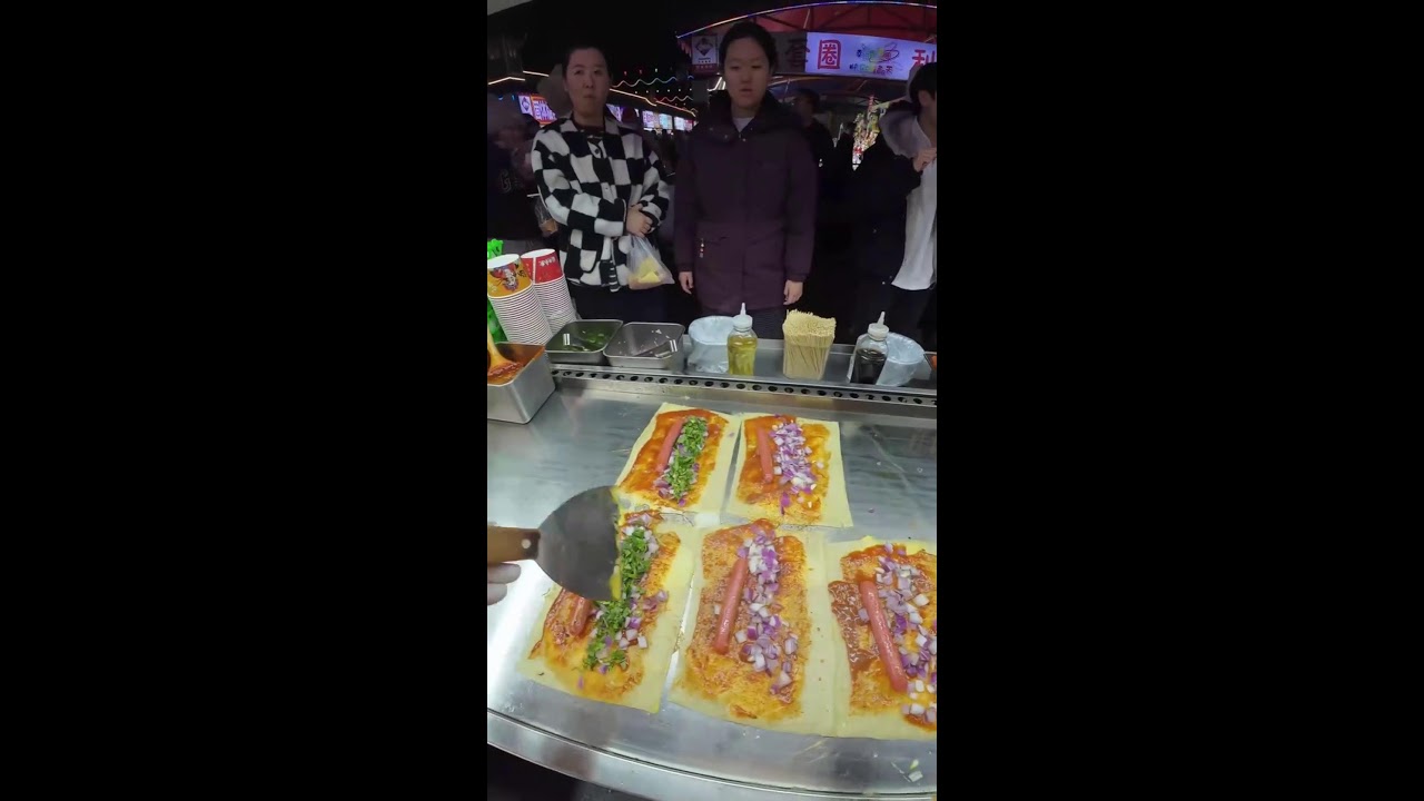 Chinese Street Food Livestream | POV Grilled Liangmian Technique with Real Market Sounds