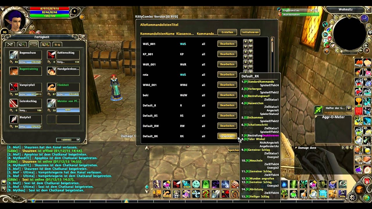 Runes of Magic Kitty Combo Guide
