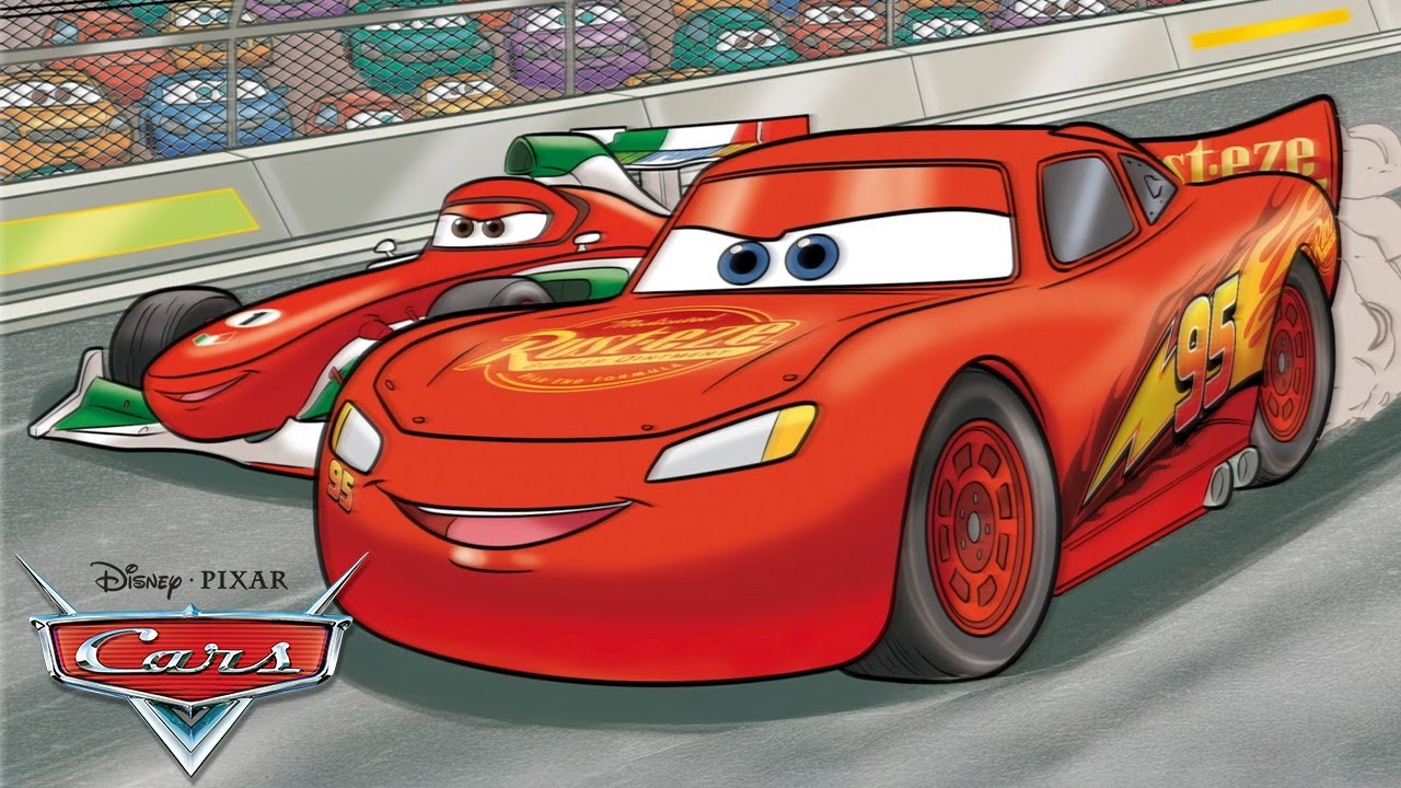 Lightning McQueen and Francesco's Rematch Race! | Read Along | Pixar Cars | @disneyjr