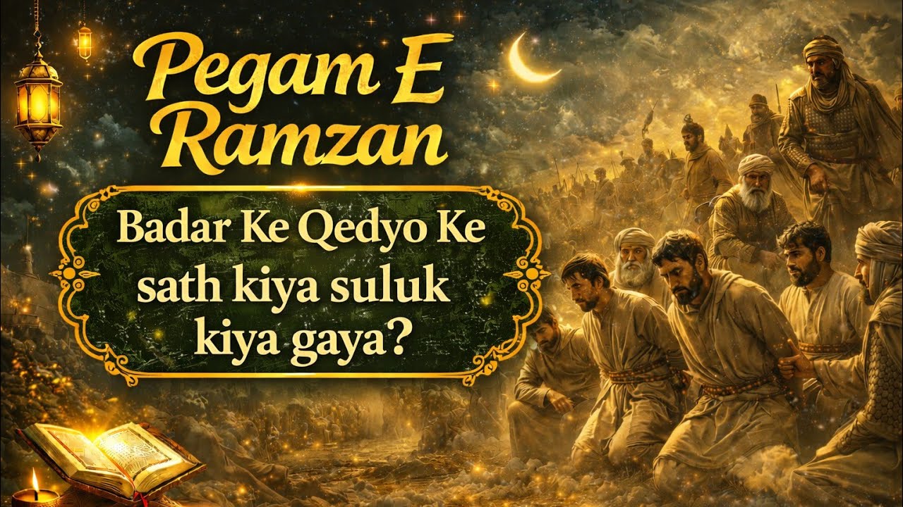 Pegam E Ramzan | Badar Ke Qedyo Ke sath kiya suluk kiya gaya ? | بدر کے قیدیوں کے ساتھ کیا سلوک کیا