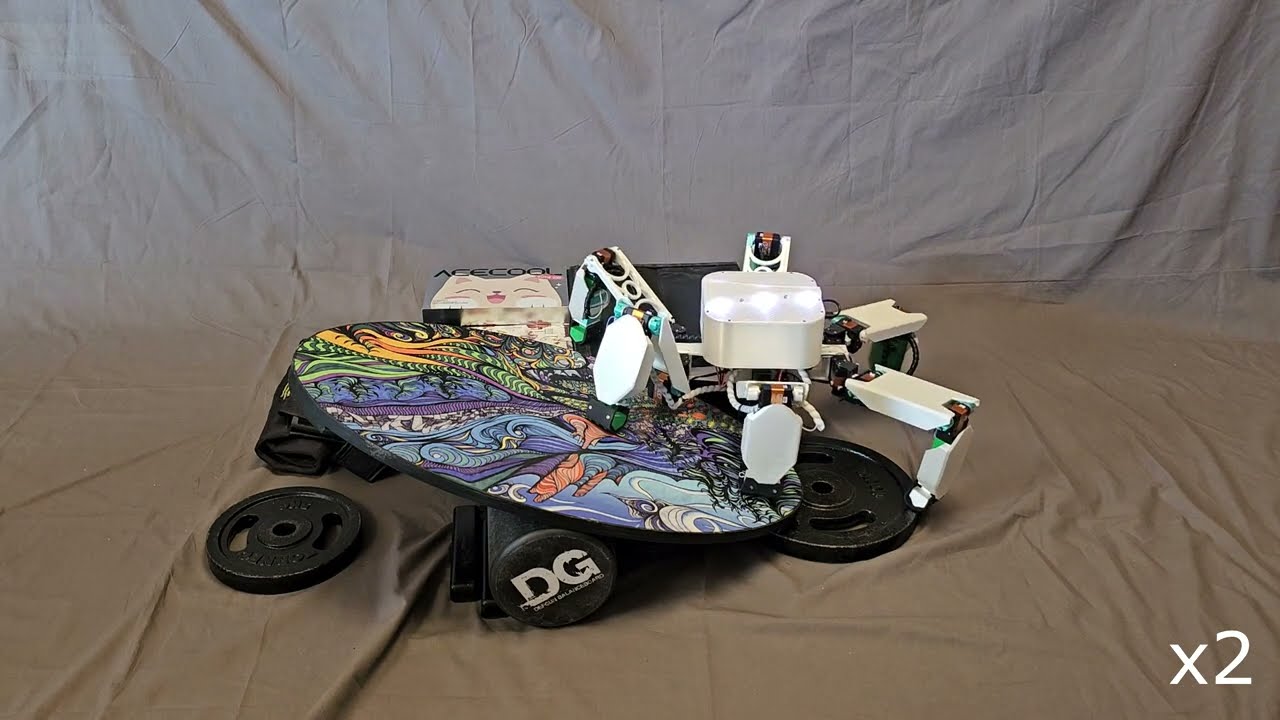 Hexapod Tripod Gait. New obstacles: balance board