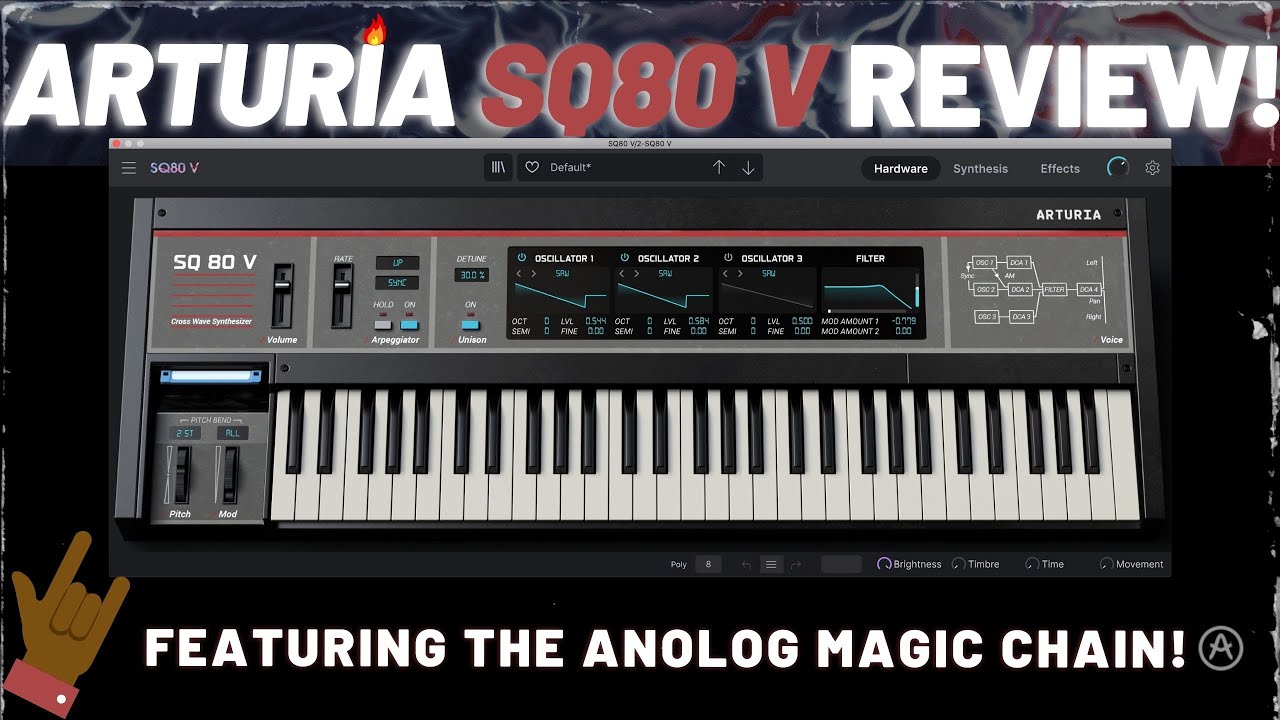 Arturia SQ80 V Tutorial | Make Sounds From Scratch Using VST Synths