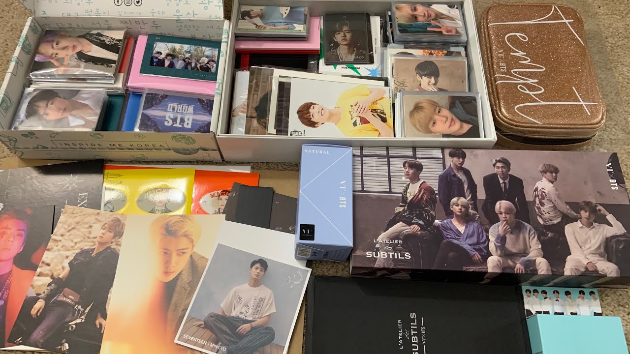 finally storing new photocards in my binders (ft. mini VTxBTS haul) [pt. 1]