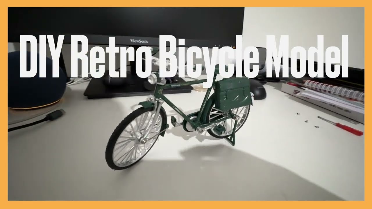 Step-by-Step Assembly: 19cm Retro Bicycle Model Kit | Vintage Alloy DIY Miniature Build Guide