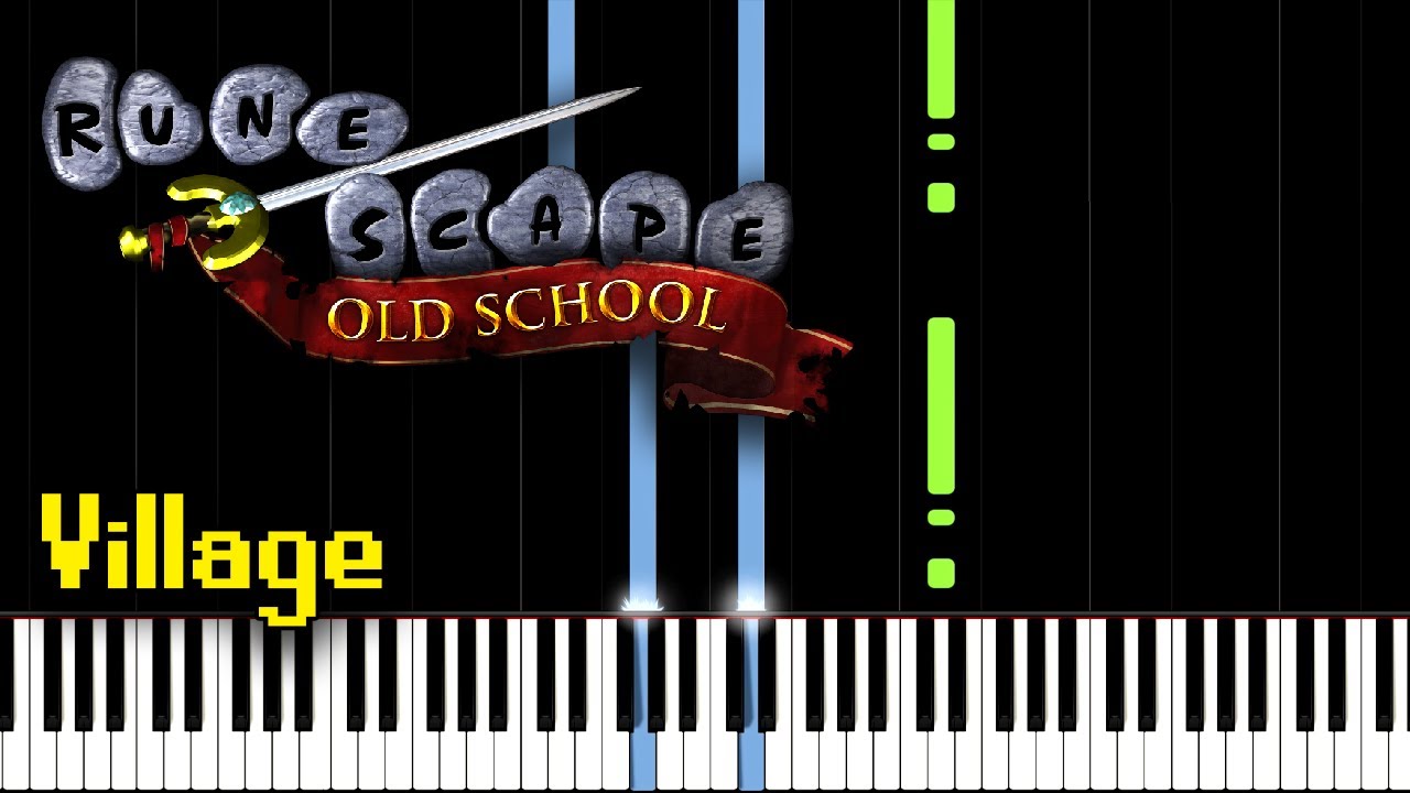 Village - Runescape (Piano Tutorial) [Synthesia]