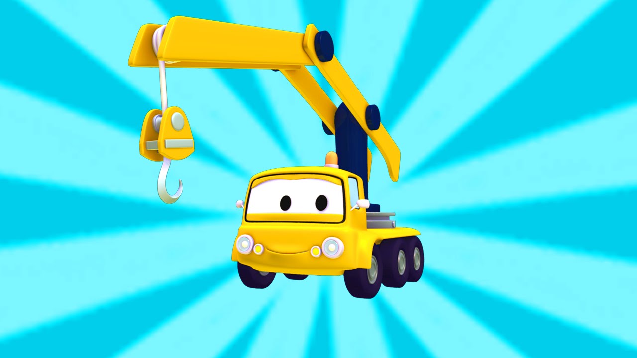 Tom la Gr&uacute;a y la Super Patrulla con la Gr&uacute;a y la Excavadora en Auto City| Dibujos animados