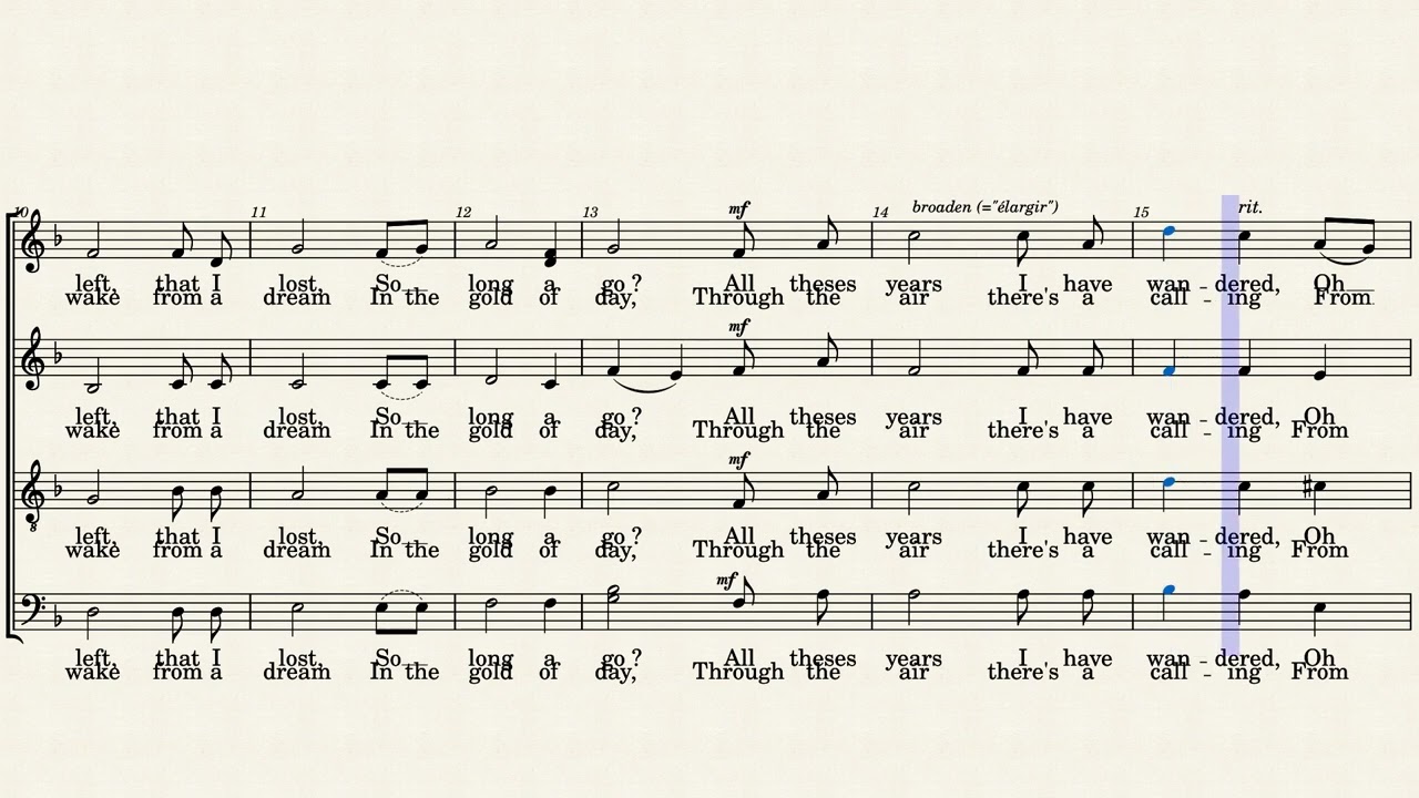 The Road Home - Stephen Paulus  TENOR