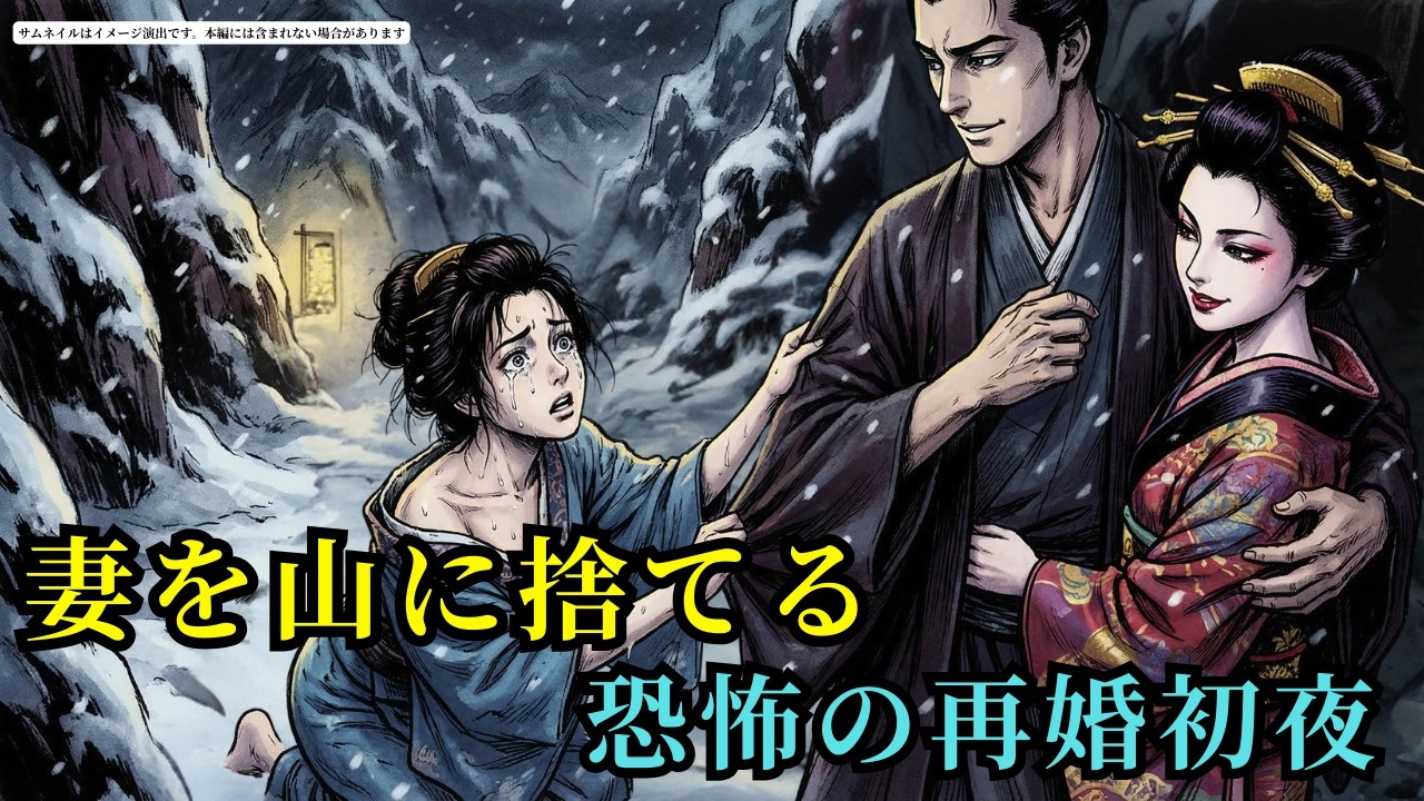 病気の妻を山に捨てて再婚した非道な夫。しかし新婚初夜、彼を待ち受けていたのは背筋も凍る恐ろしい光景だった (AIフィクション) | 野談 | 伝説 | 昔話 | 説話 | 民話