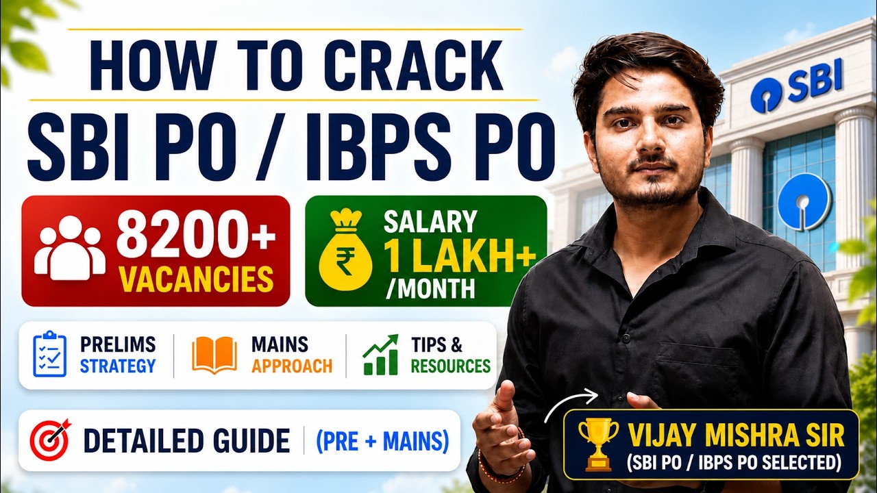 Hard 40 Days Challenge🔥 SBI PO 2026 Preparation Strategy & Study Plan |  Vijay Mishra