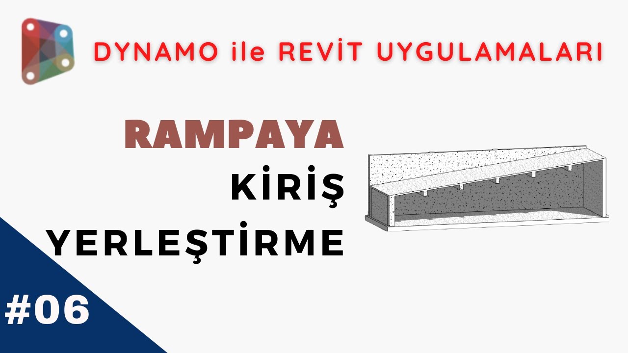 Dynamo #06 | Placing Concrete Beams Under a Sloped Ramp