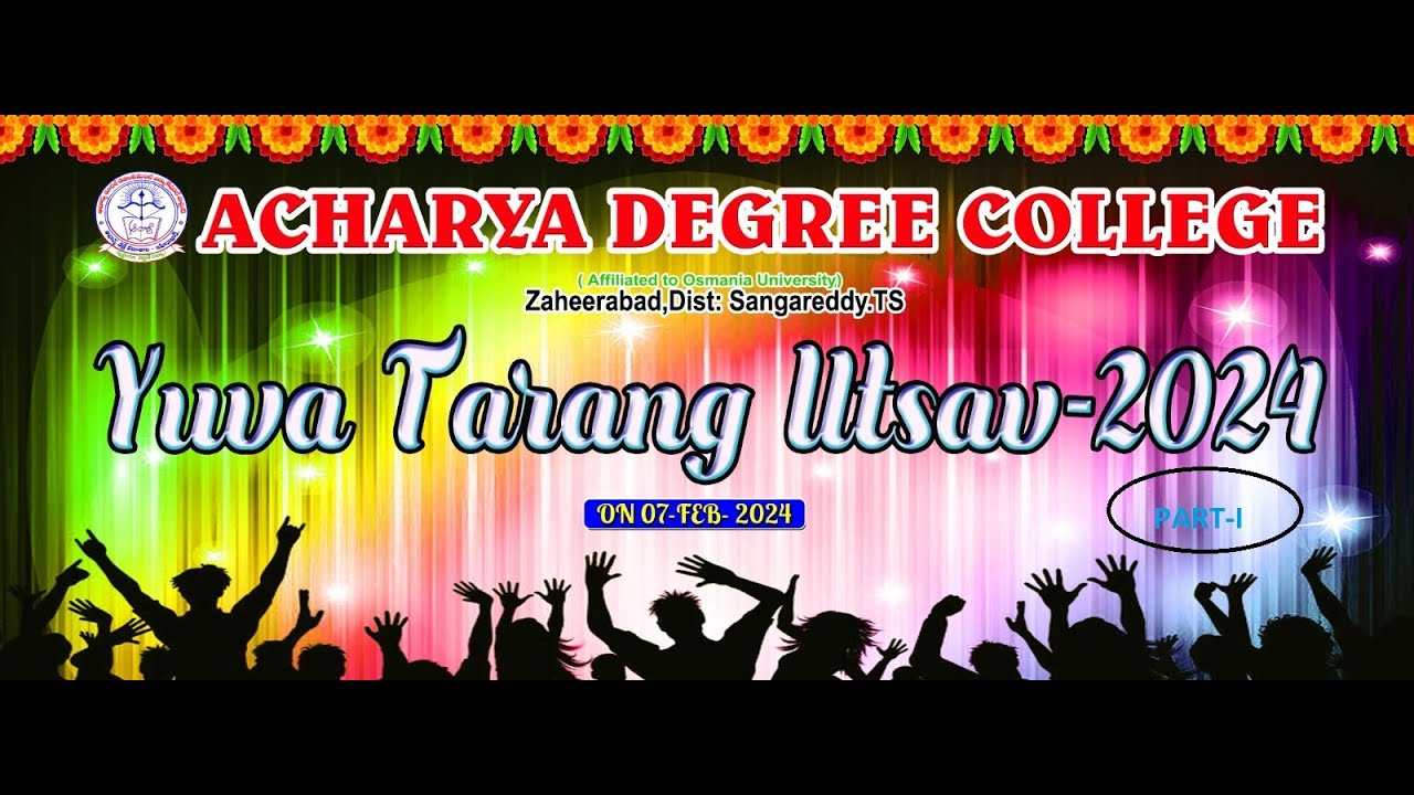 YUVA TARANG UTSAV 2024 PART-I ACHARYA DEGREE COLLEGE ZAHEERABAD