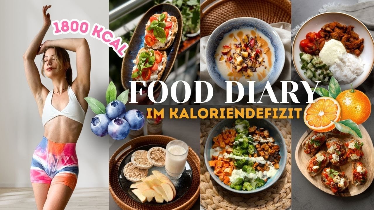 FOOD DIARY *im Kaloriendefizit* - 1800 kcal (Fett verlieren & Muskeln definieren)
