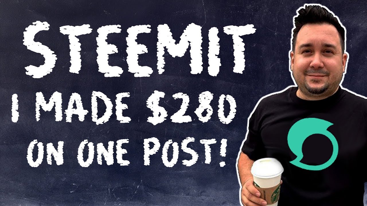 Steemit For Beginners: How I made $280 on one post with Dtube!