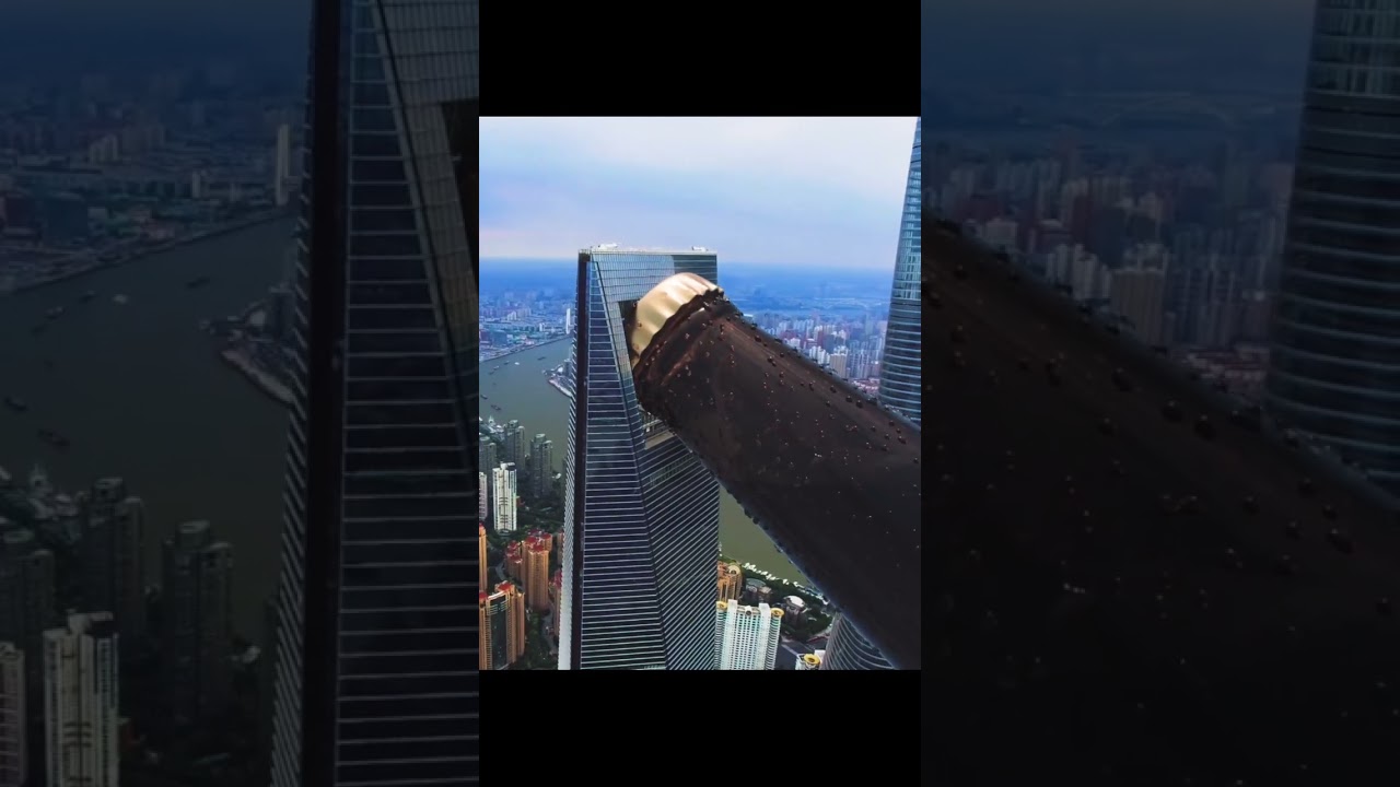 The bottle opener building in Shanghai #shorts #skyscraper