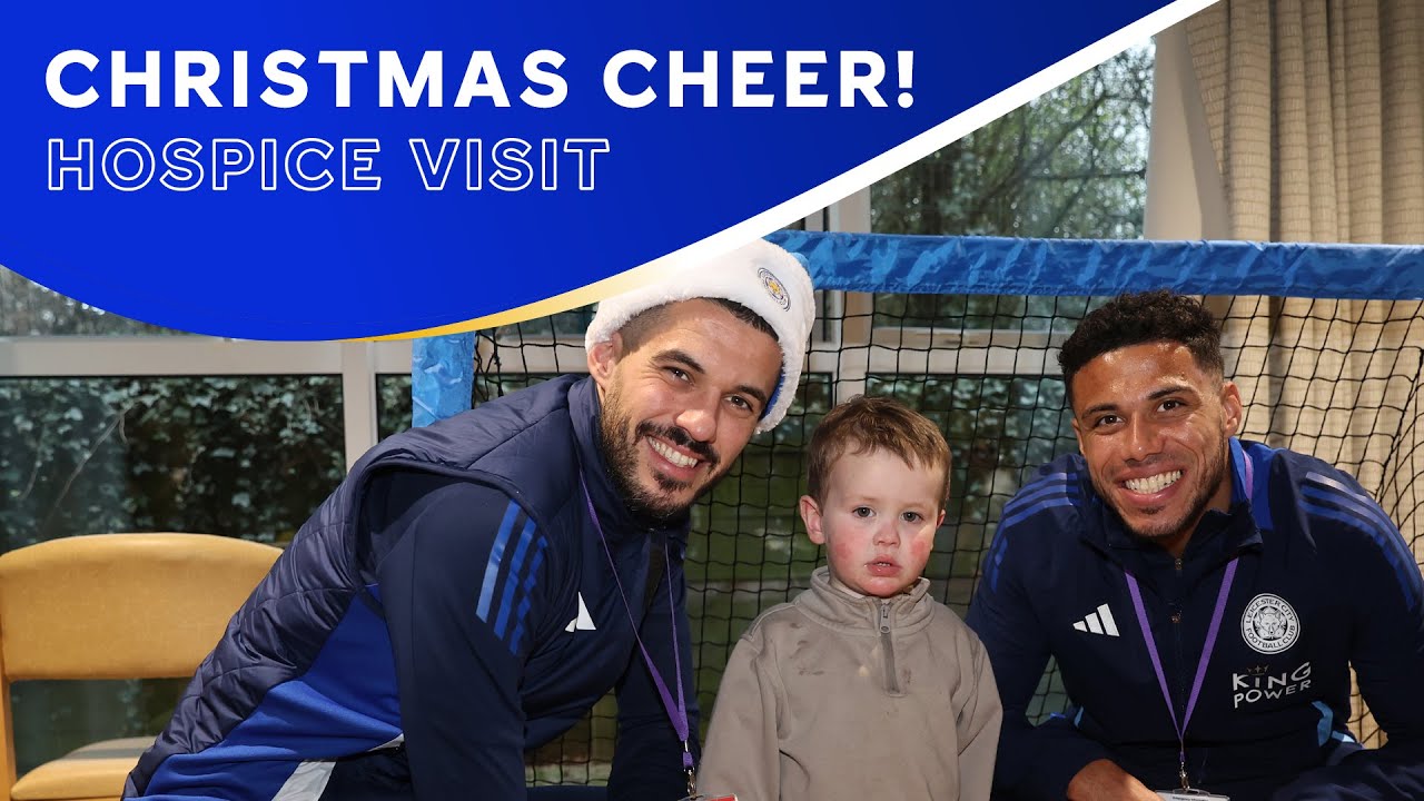 Bringing Joy At Rainbows Hospice 🎅 | Conor Coady & James Justin's Festive Visit