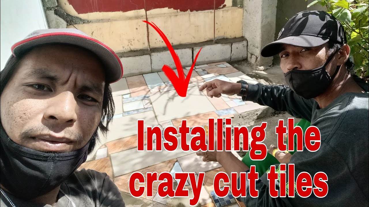 Day1, Installing the crazy cut tiles!
