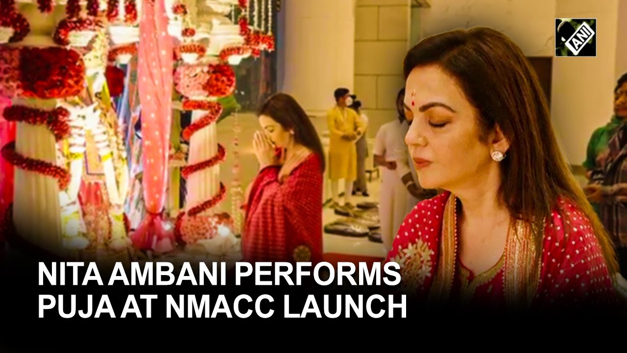 Mumbai: Nita Ambani performs &lsquo;Puja&rsquo; on Rama Navami at NMACC launch