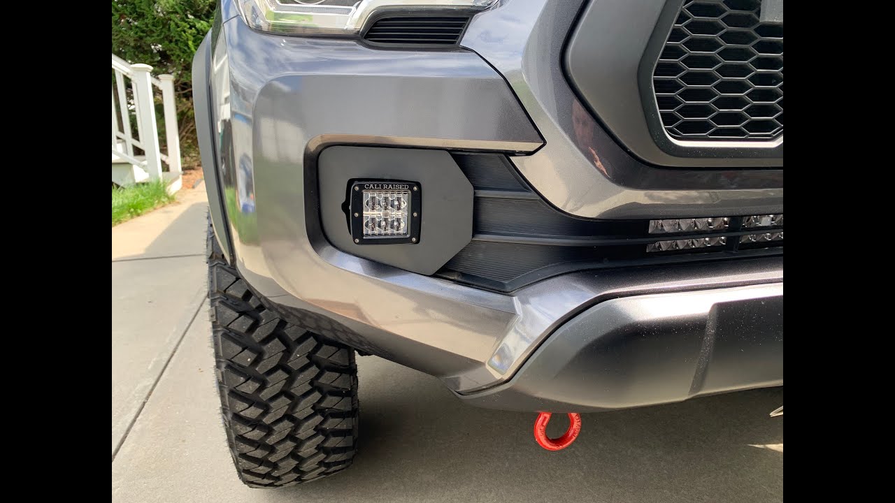 Cali Raised fog light assembly and install on 3rd Gen Tacoma