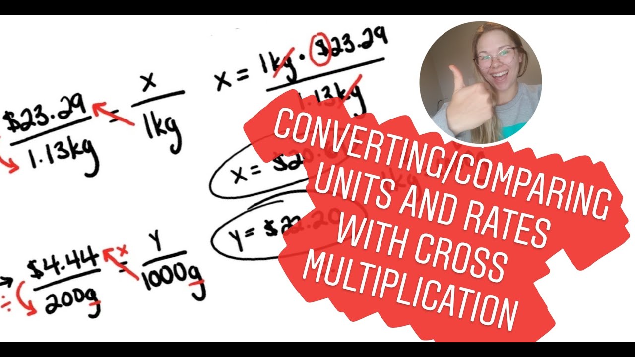 Converting/Comparing Units and Rates Using Cross Multiplication