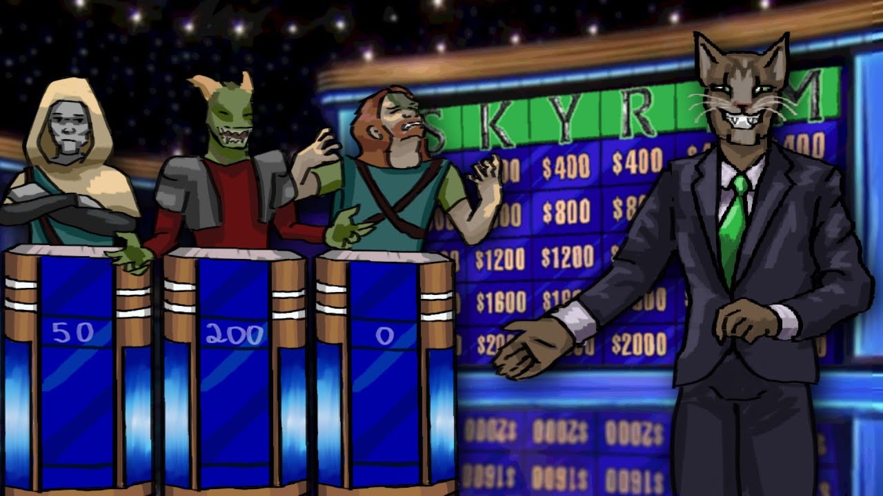 Skyrim But it's JEOPARDY! (Skyrim Multiplayer)