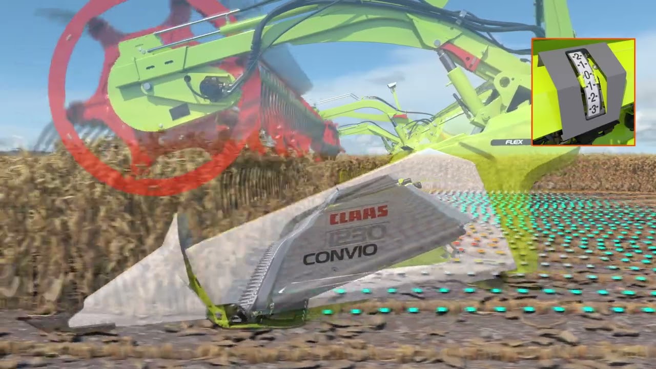 CLAAS labības kombainu hederis CONVIO