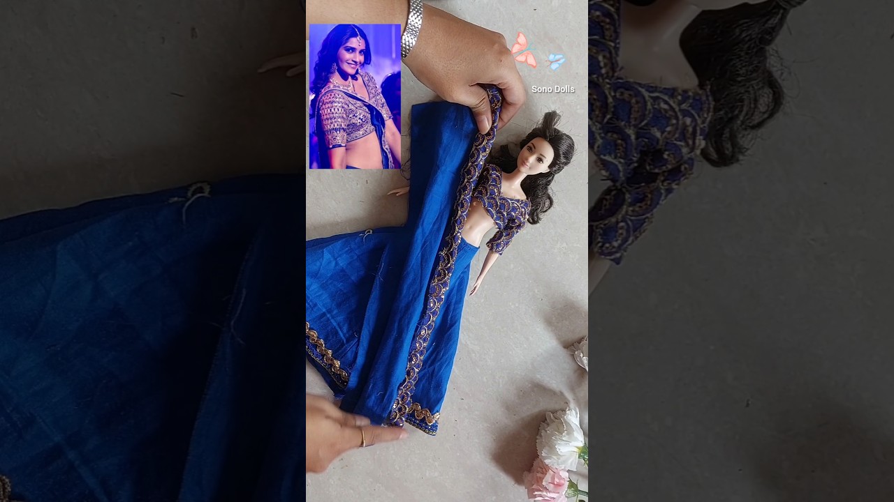 Sonam Kapoor inspired DIY Doll lehenga