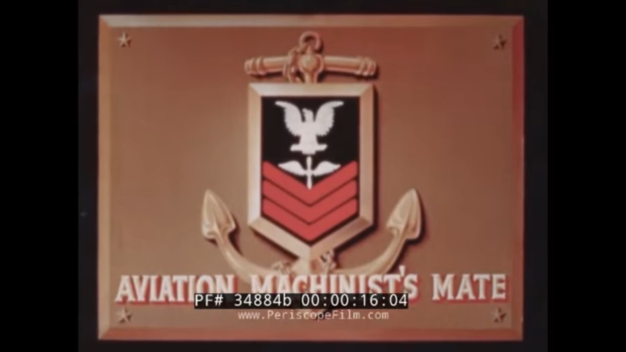 YOUR JOB IN THE NAVY: AVIATION MACHINIST'S MATE   1950s U.S. NAVY RECRUITING FILM 34884b