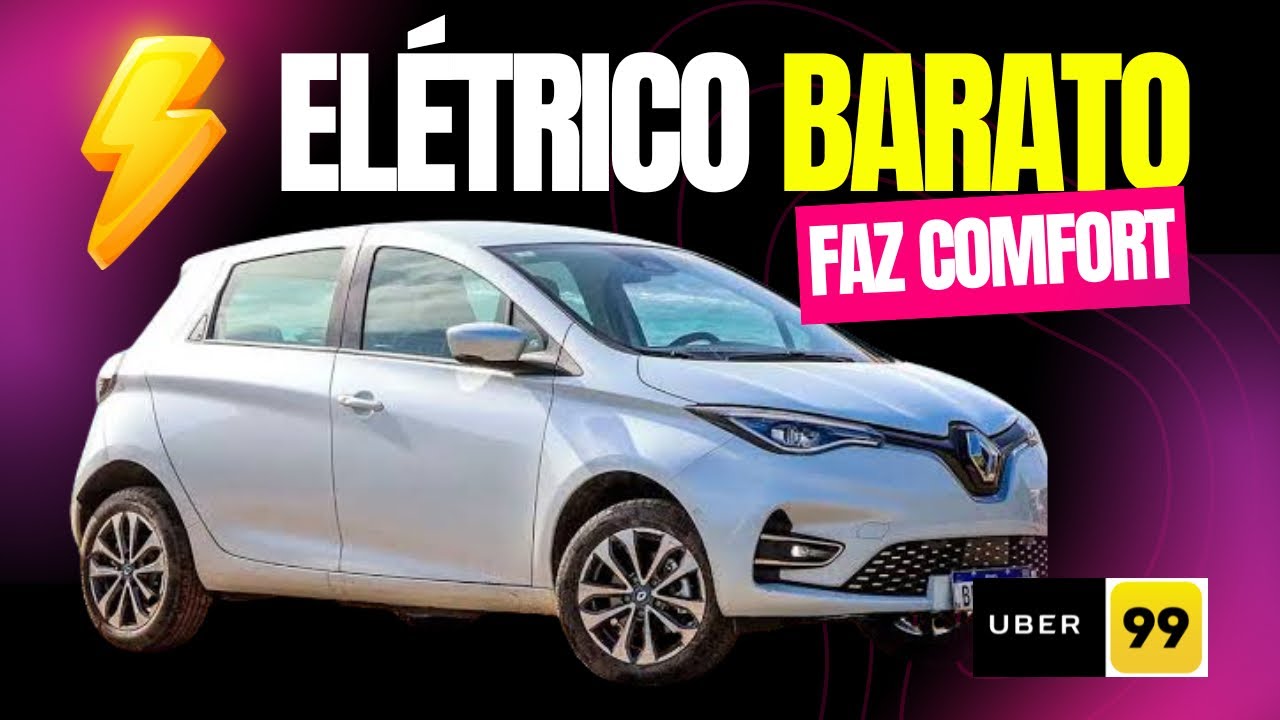 ⚡️ 100% elétrico, entra no Uber Comfort e custa menos que muito usado: RENAULT ZOE!