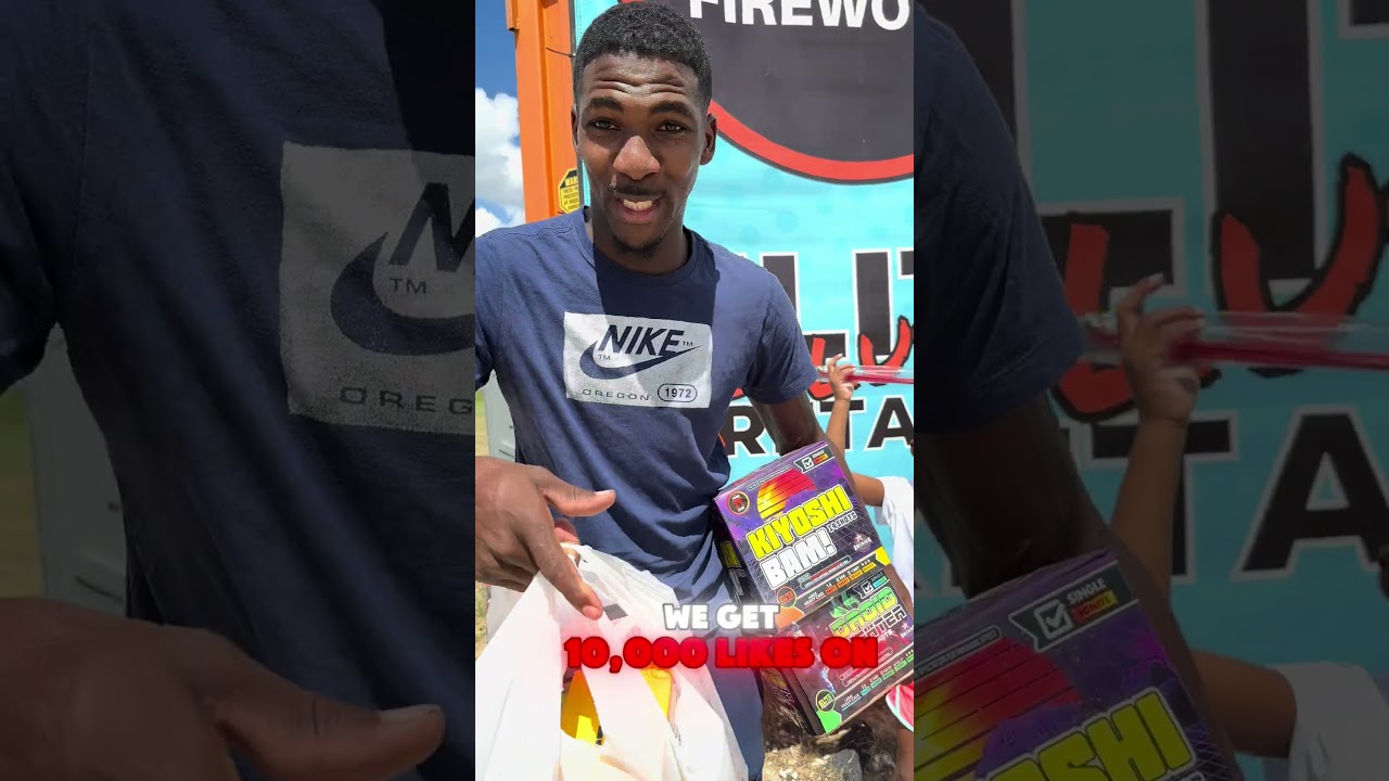Help dad & kids get fireworks for free #shorts