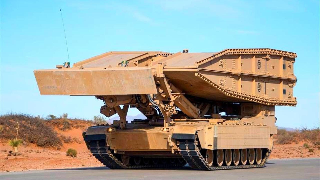 How U.S. Military deploys a Heavy Assault Scissor Bridge
