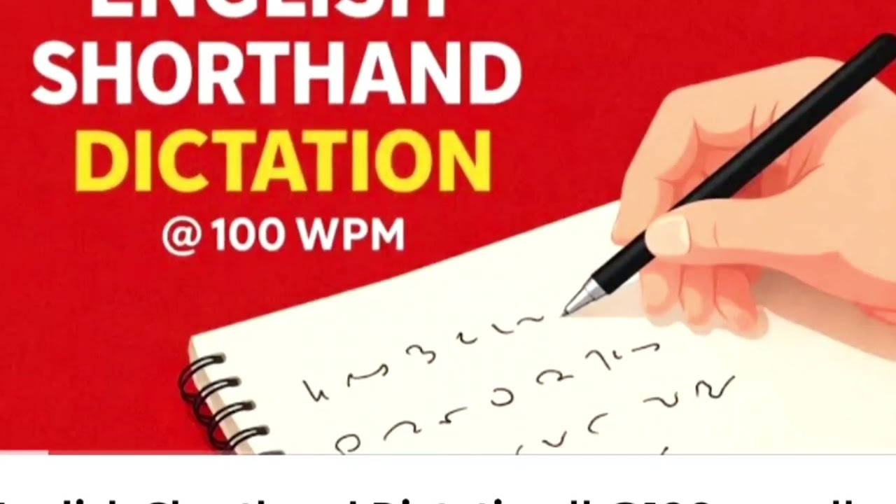 English Shorthand Dictation || Kailash Chandra Vol 1. Ex- 8 || @100wpm || pdf link below
