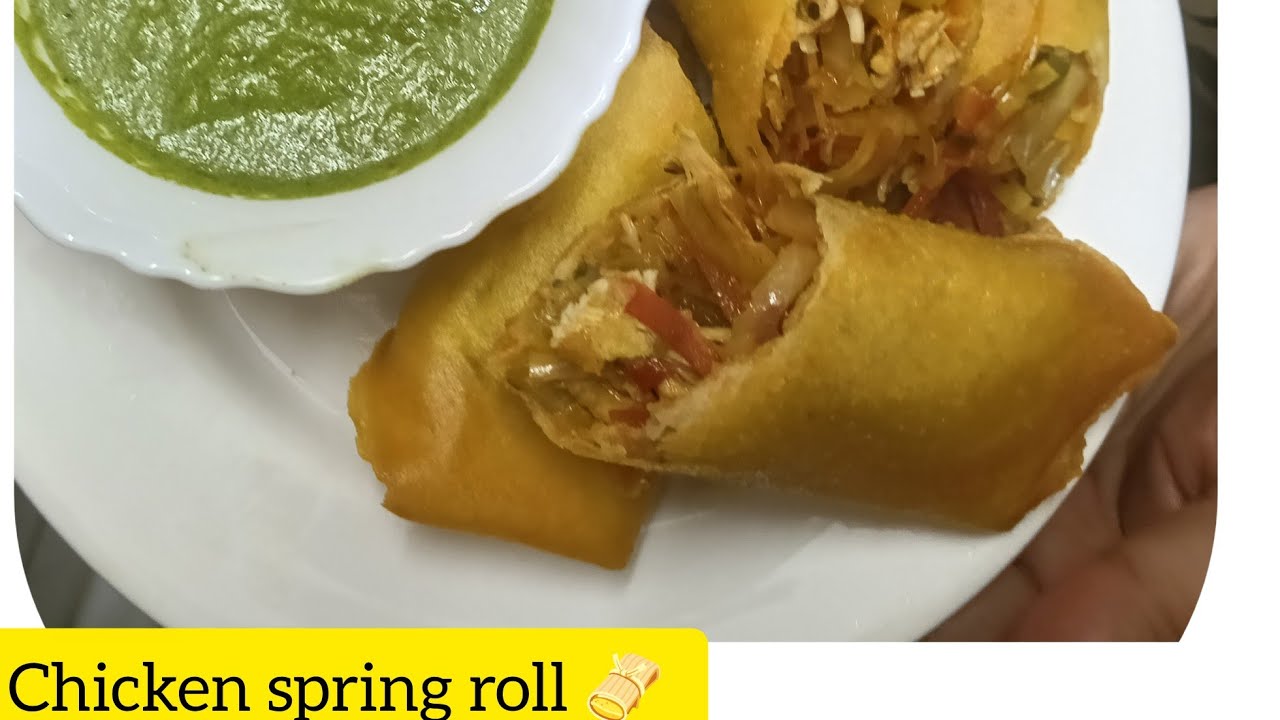 Chicken spring roll 🥐🫔 recipe by Noor e Zaika ||